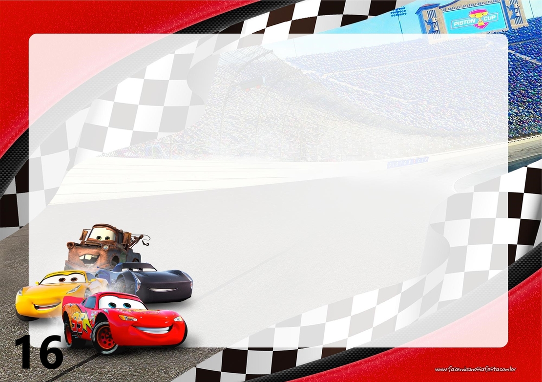 Картонена торта Маккуин 14 / Mcqueen 14