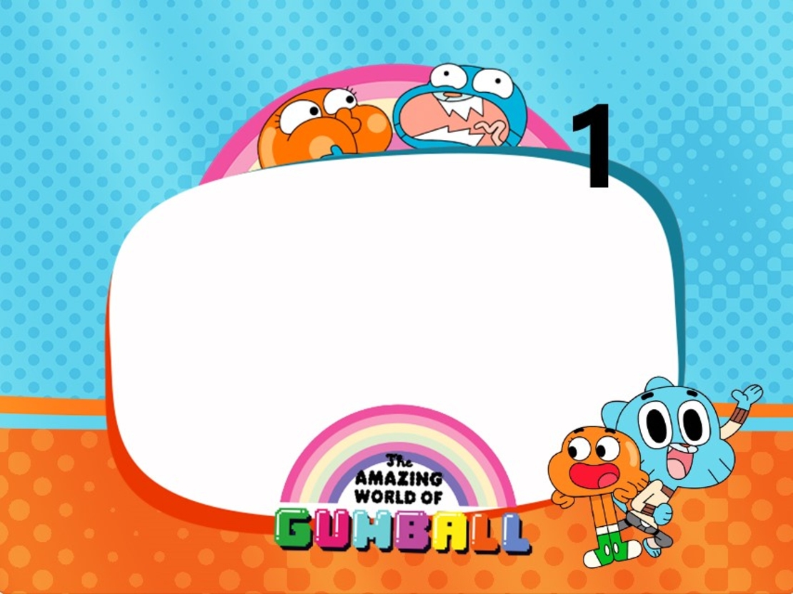 Картонена торта Гъмбол 1 / Gumball 1