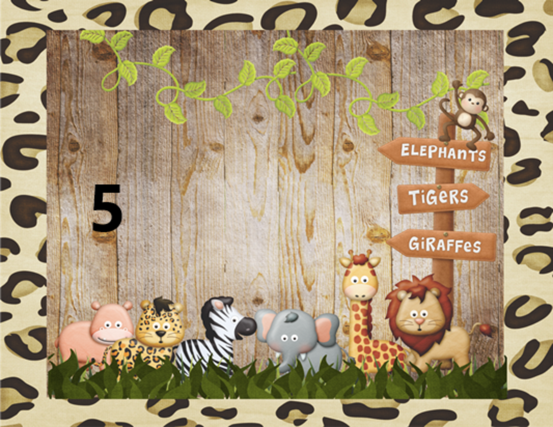 Картонена торта  САФАРИ 12 /  Safari 12