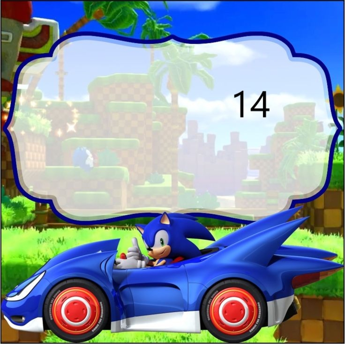 Картонена торта  СОНИК 3 / Sonic 3