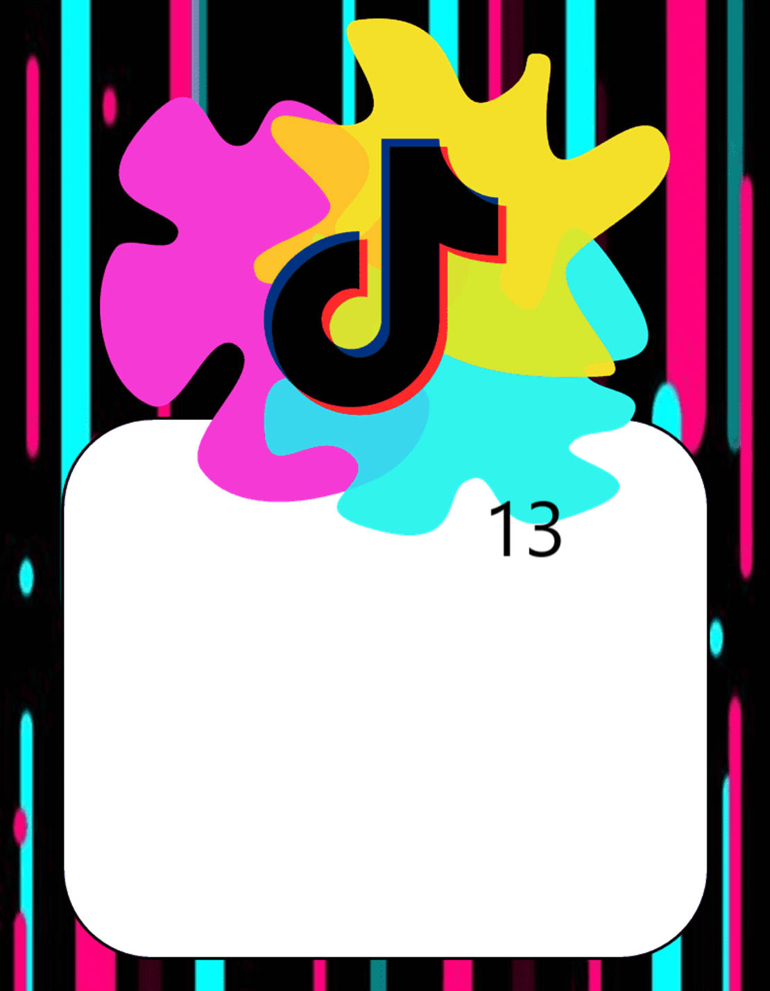 Картонена торта ТИК ТОК 5  / Tik Tok