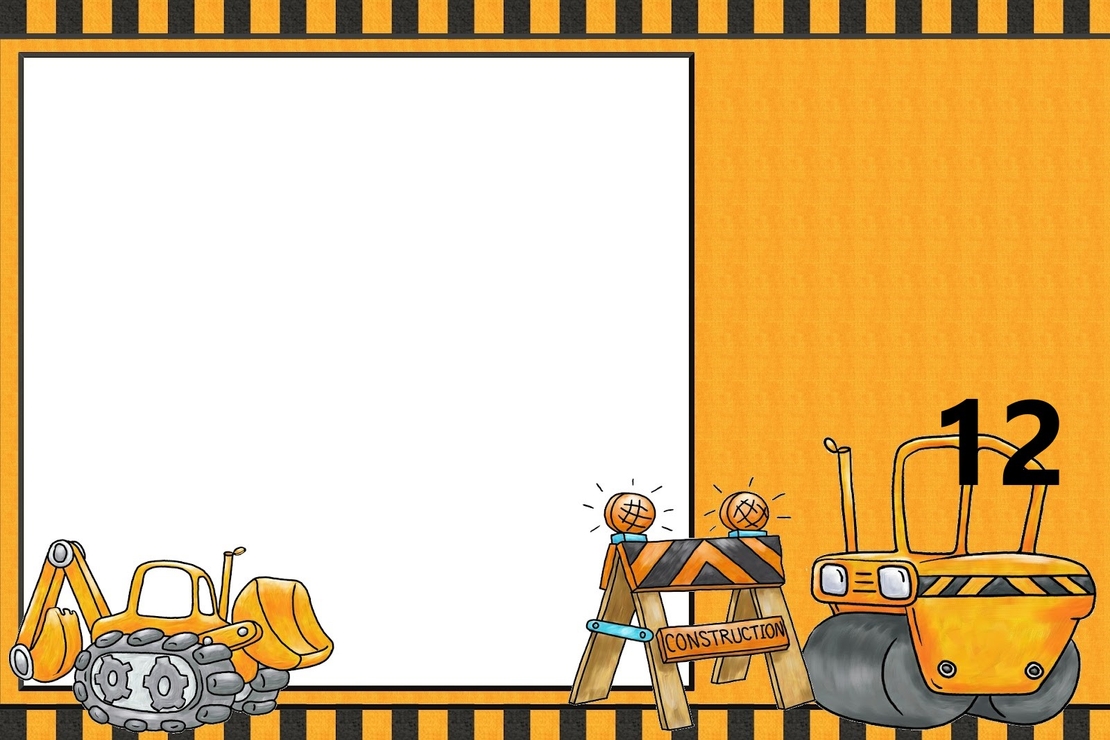 Картонена торта СТРОИТЕЛНИ МАШИНИ 17  / Construction machines 17