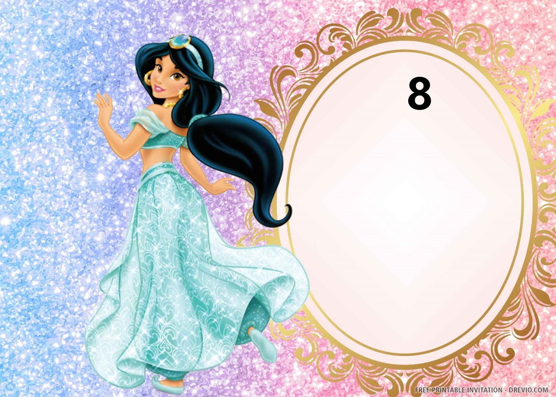 Картонена торта Аладин и вълшебната лампа 16 / Жасмин 16