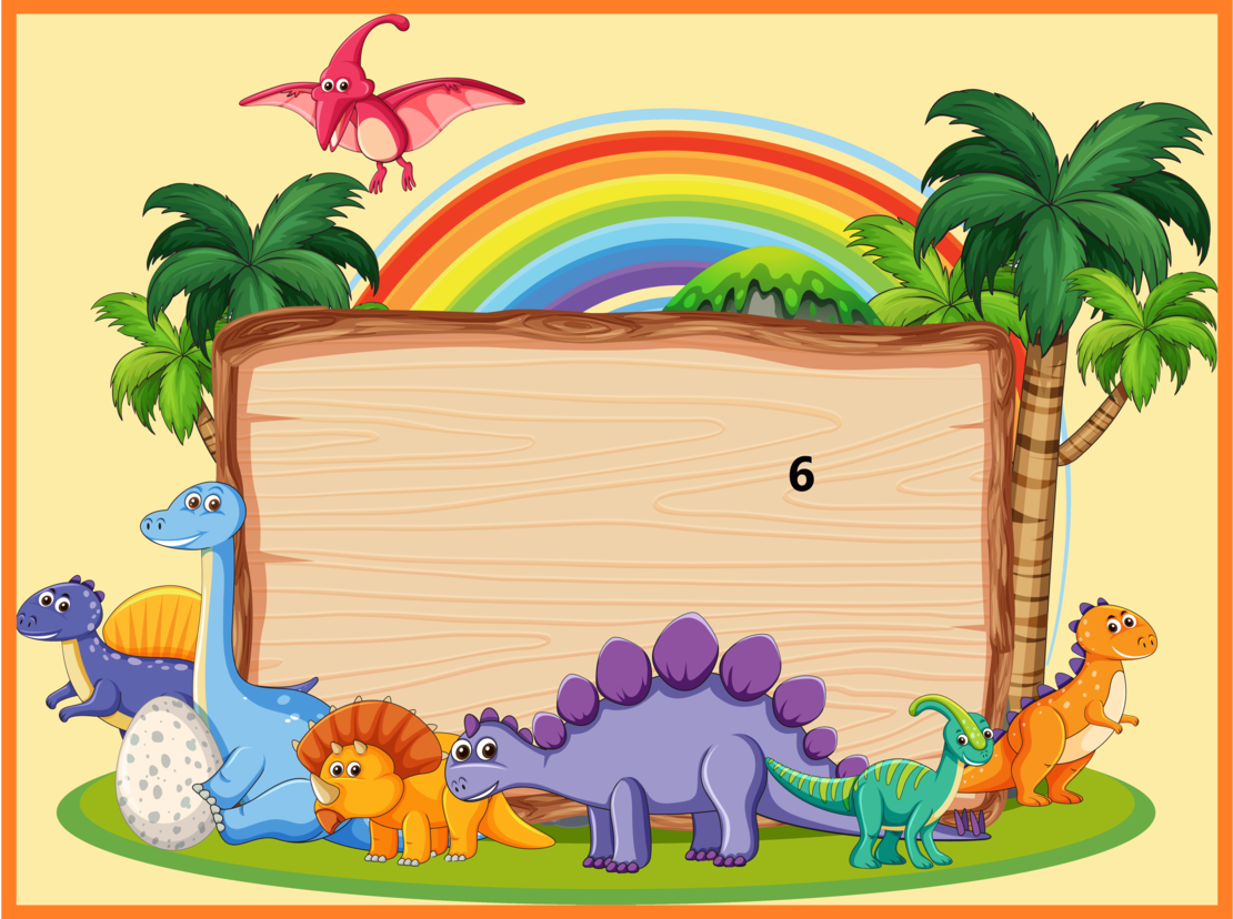 Картонена торта Динозавърчета 2