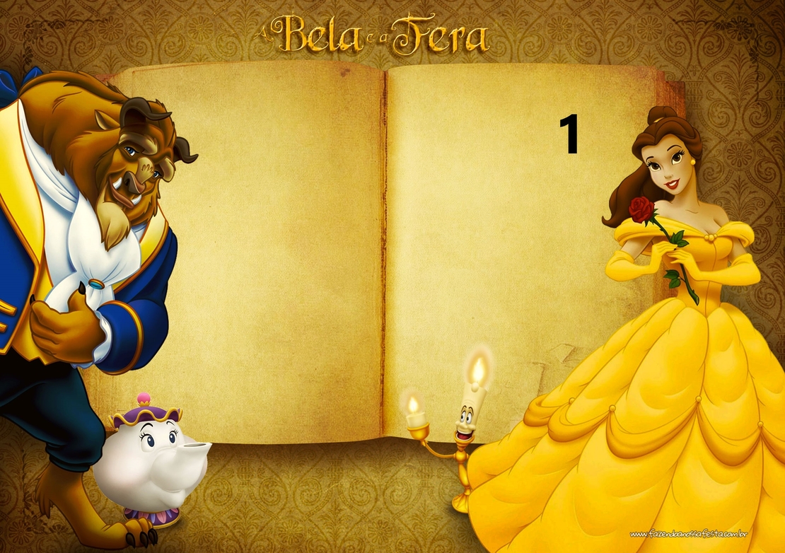 Картонена торта Красавицата и звяра 8