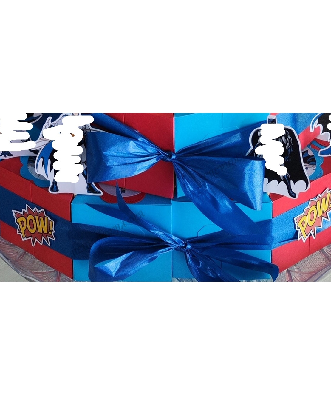 Картонена торта  ФУТБОЛ 3 ПСЖ / МЕССИ 3