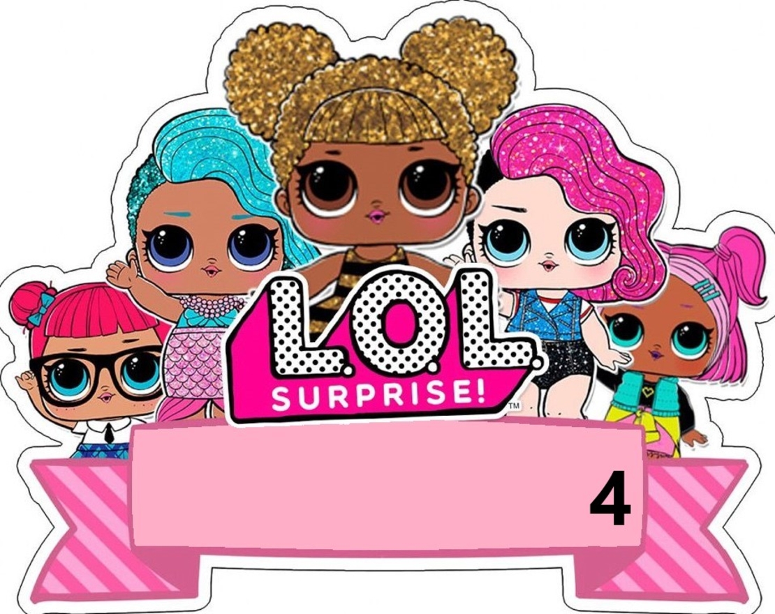 Картонена торта Куклите Лол 4 / L.O.L