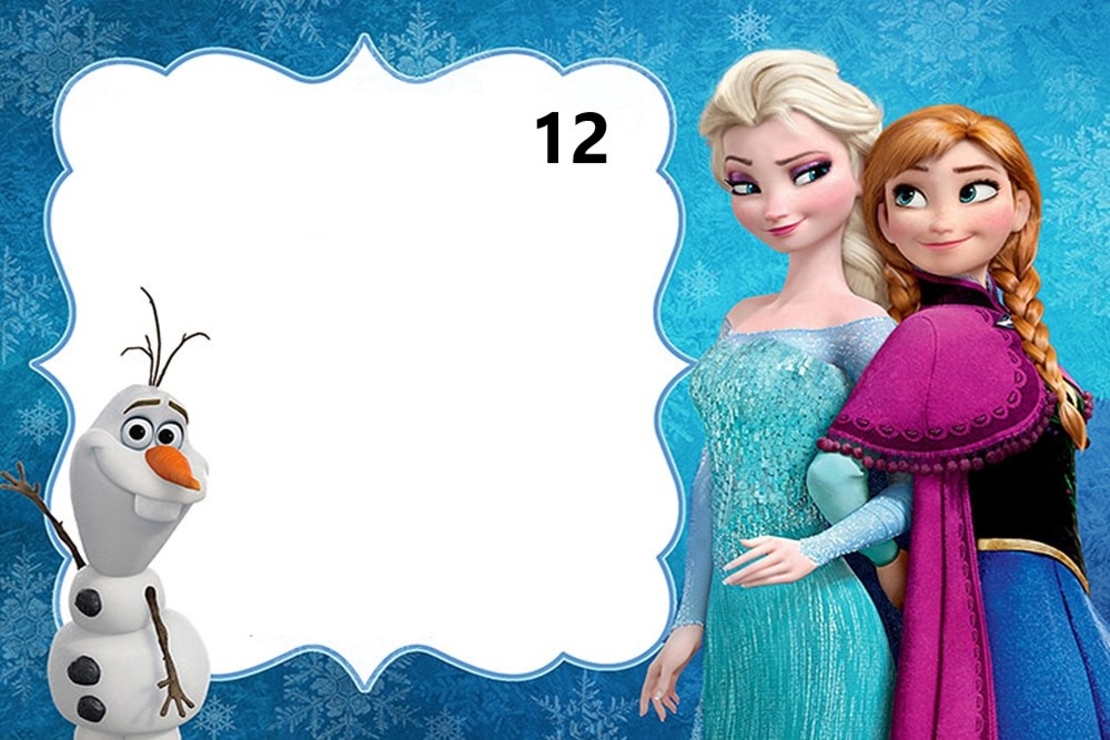 Картонена торта Замръзналото кралство 18 / FROZEN 18