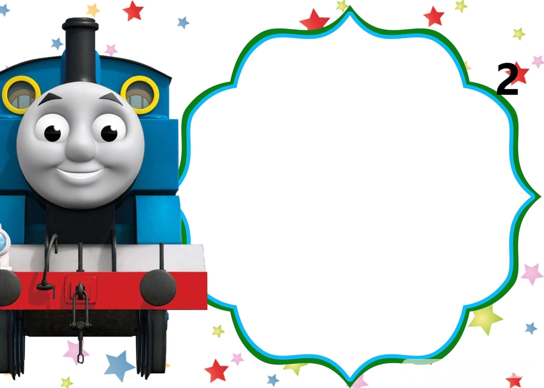 Картонена торта Влакчето Томас