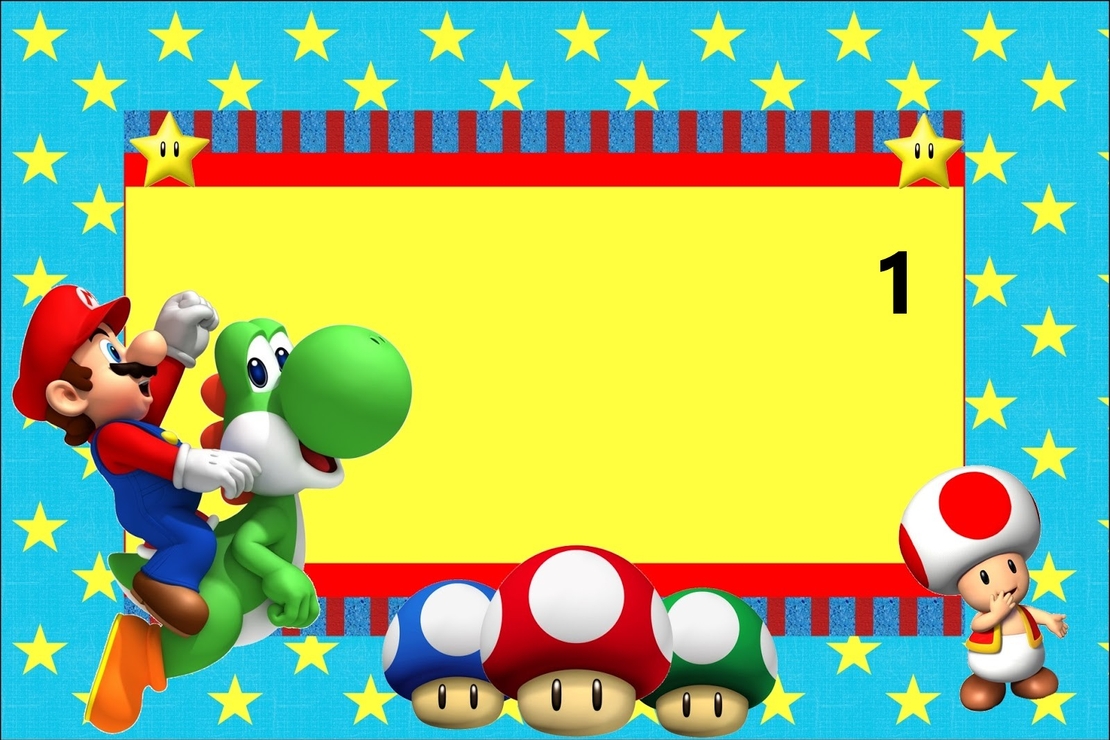 Картонена торта  СУПЕР МАРИО  1 / Super Mario