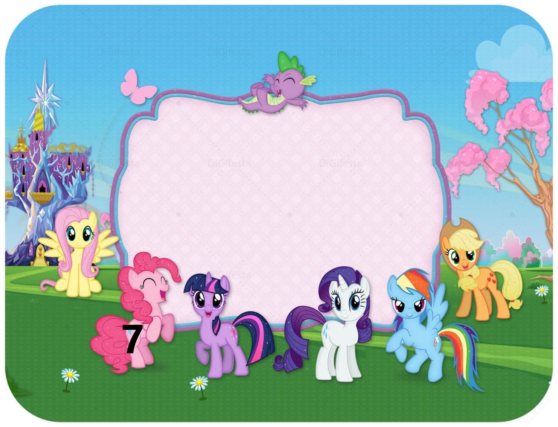 Картонена торта Малкото пони 4/  Little Pony 4