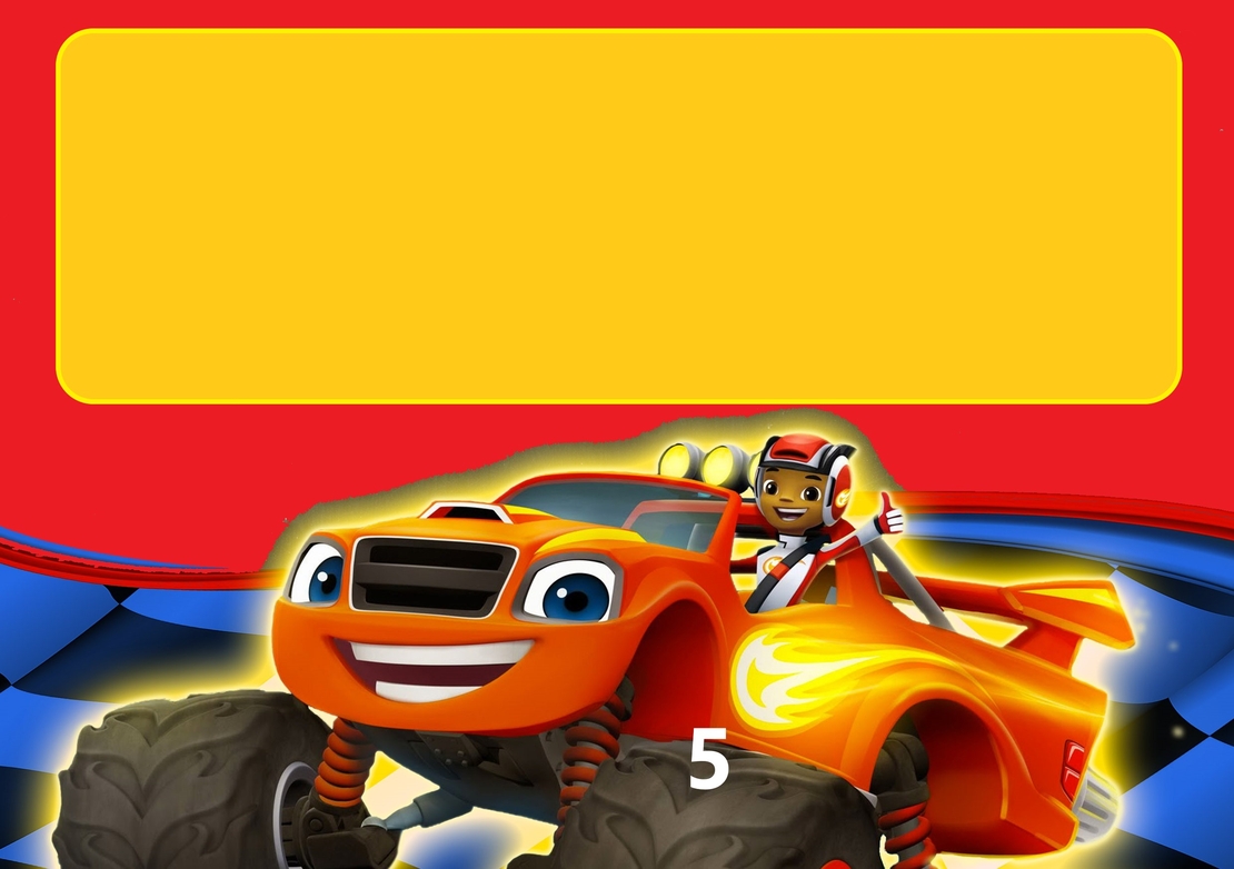 Картонена торта  ПЛАМЪЧКО И МАШИНИТЕ 2 /  BLAZE AND MONSTERS  2