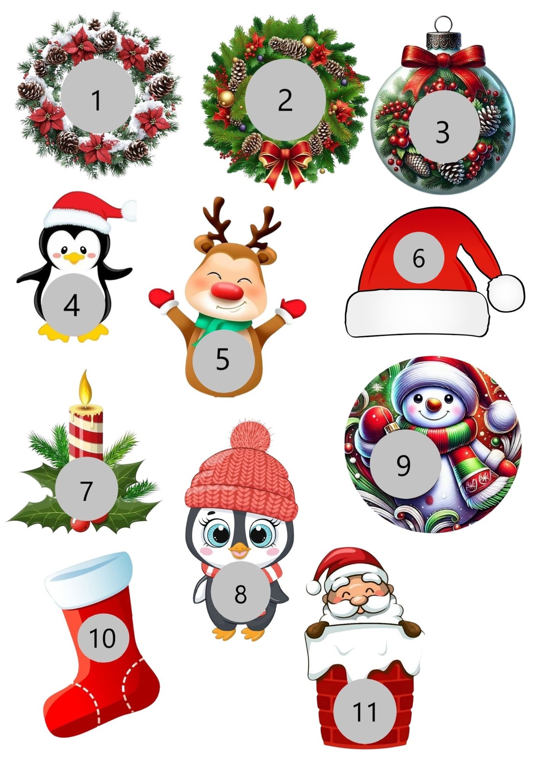 Коледни скреч късмети в кутийка - 13бр.