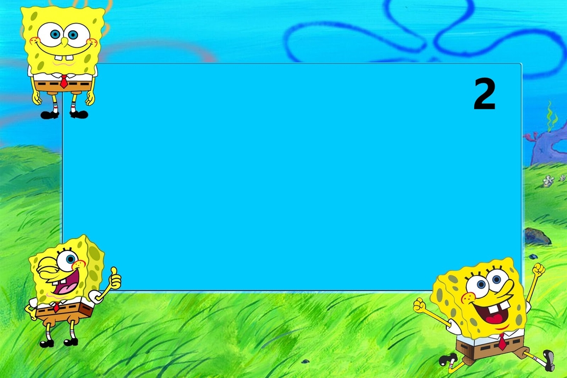 Картонена торта  СПОНДЖ БОБ 3 / SPONGE BOB 3