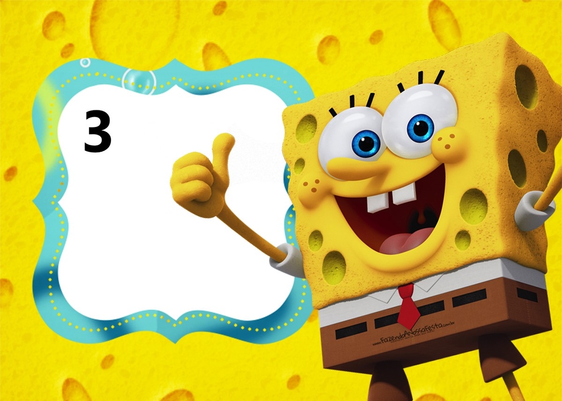 Картонена торта  СПОНДЖ БОБ 3 / SPONGE BOB 3