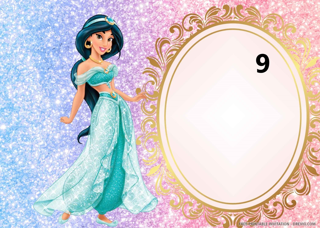 Картонена торта Аладин и вълшебната лампа 16 / Жасмин 16