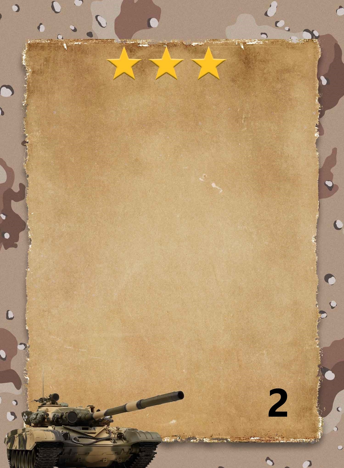 Картонена торта ТАНКОВЕ 5 / Tanks