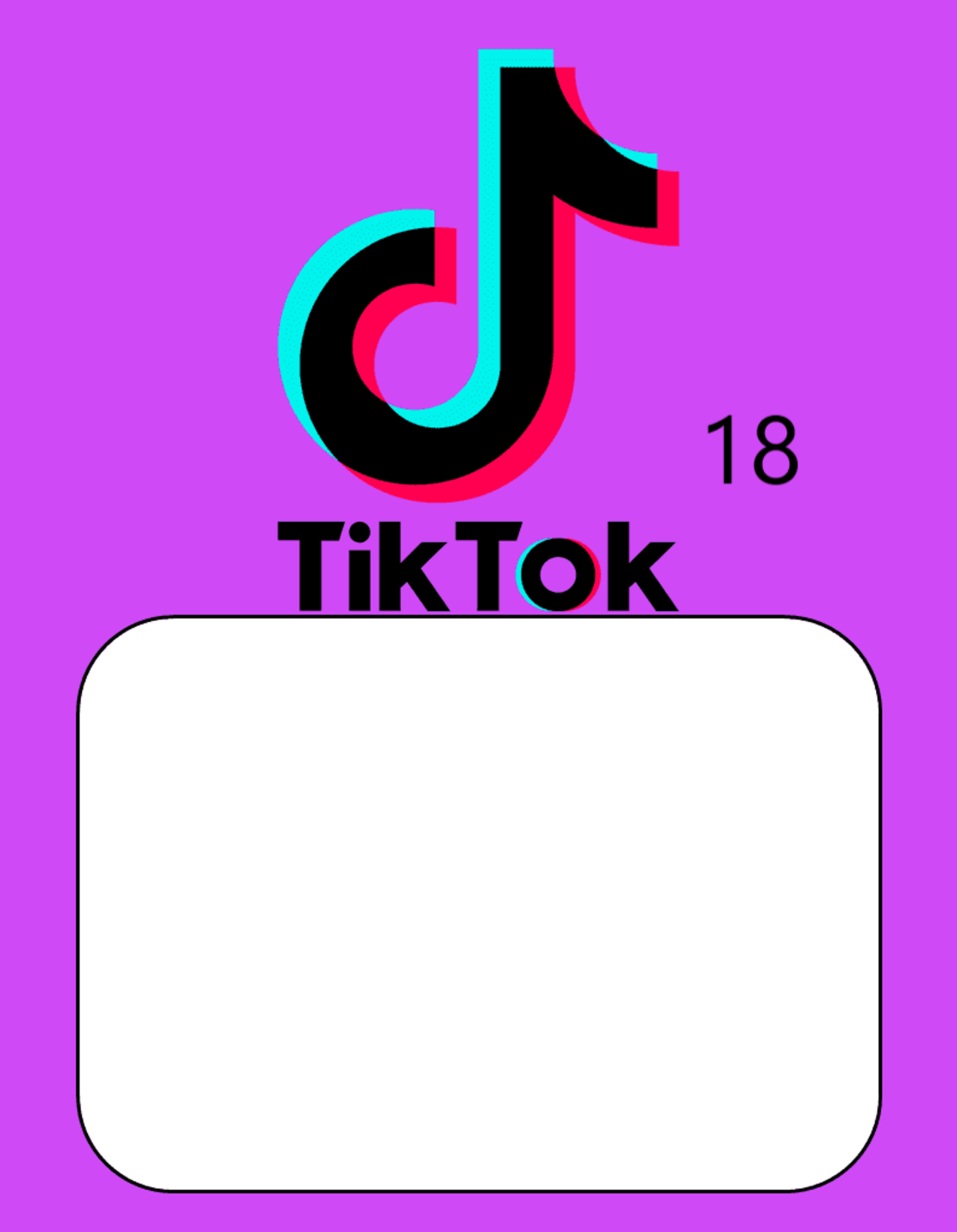 Картонена торта ТИК ТОК 5  / Tik Tok