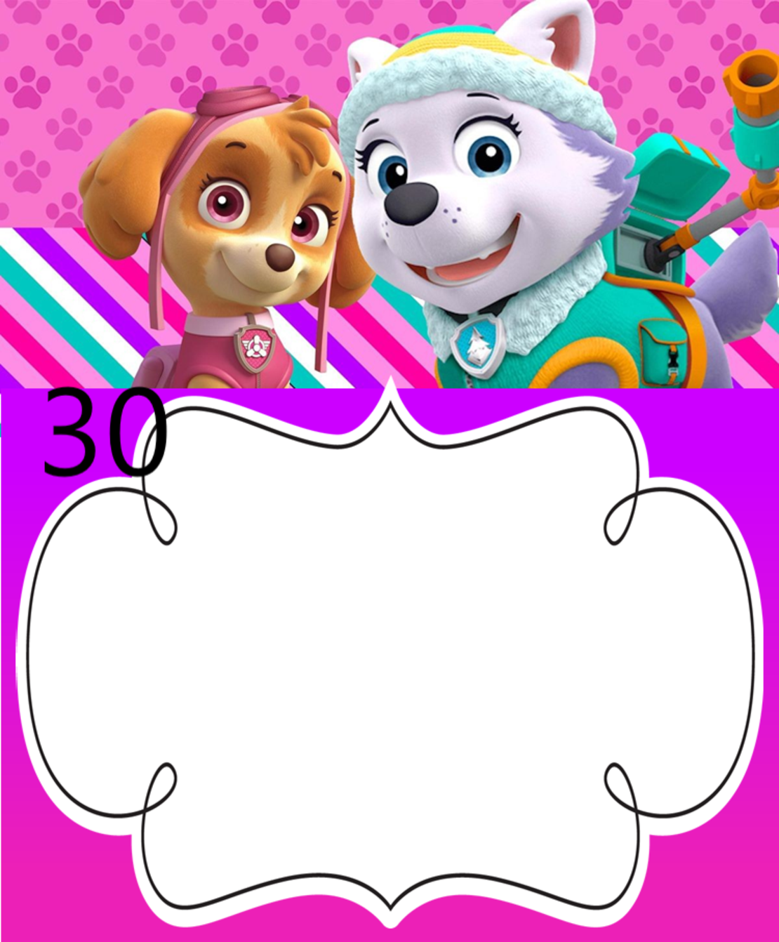 Картонена торта ПЕС ПАТРУЛ СКАЙ И ЕВЕРЕСТ 10 /  Paw Patrol Skye 10