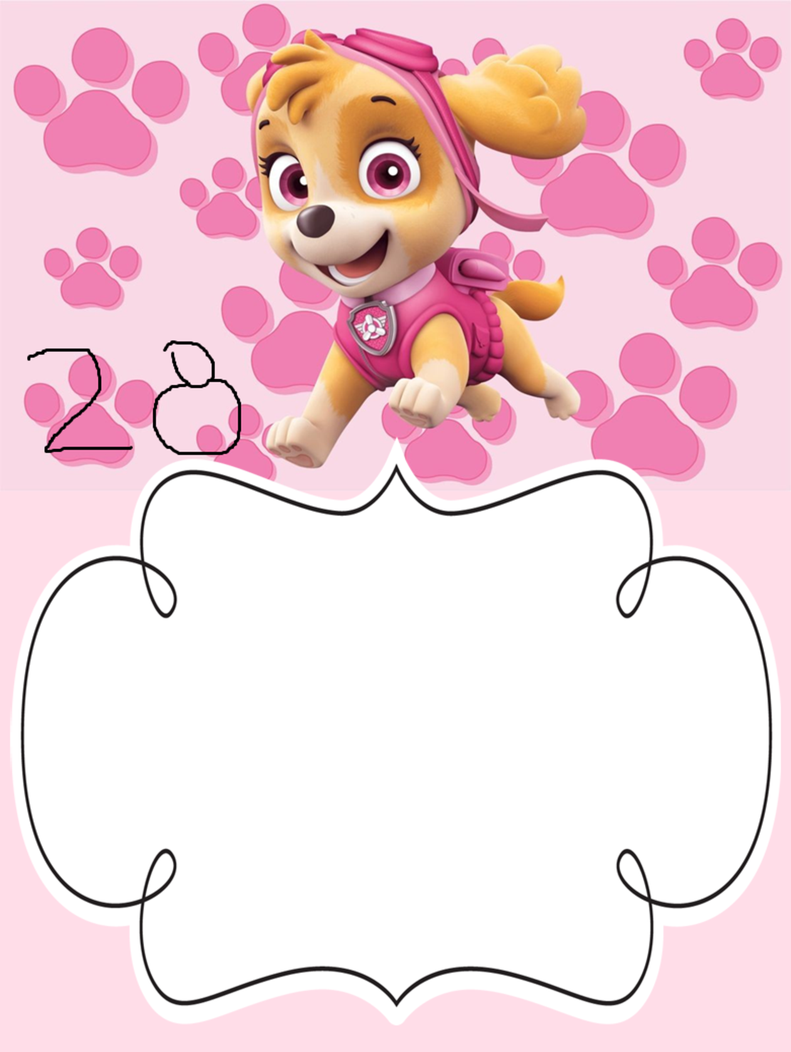 Картонена торта ПЕС ПАТРУЛ СКАЙ И ЕВЕРЕСТ 10 /  Paw Patrol Skye 10