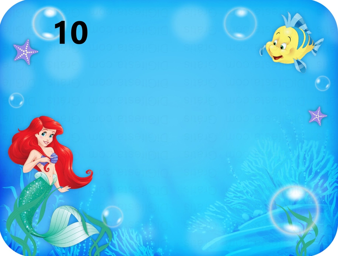 Картонена торта РУСАЛКАТА АРИЕЛ  15 / The Little Marmaid 15