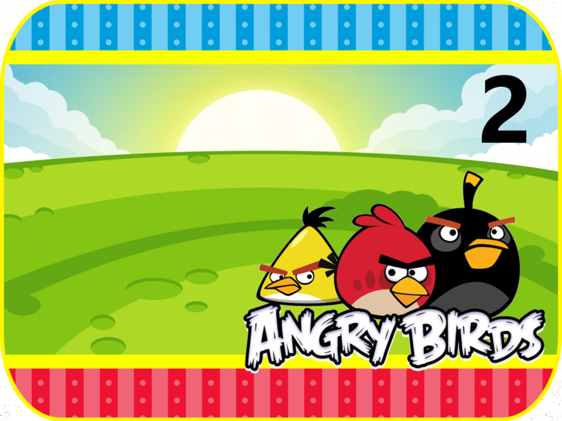 Картонена торта Енгри Бърдс 2 / Angry Birds 2