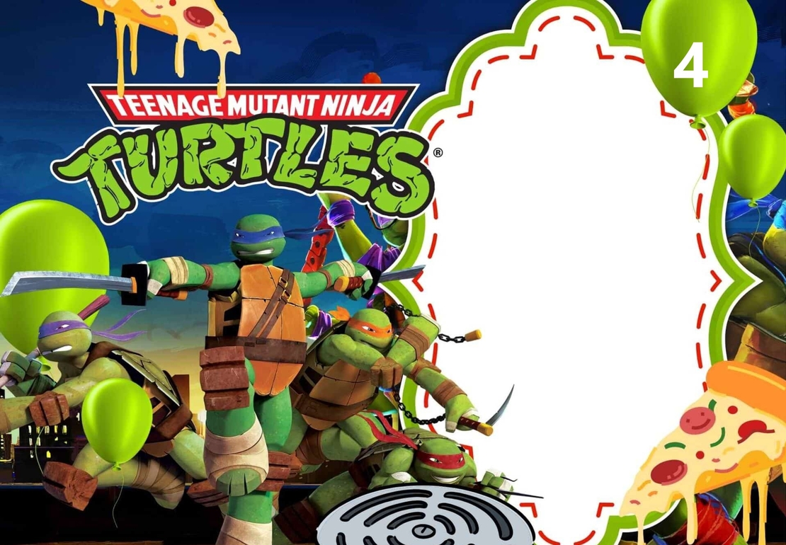 Картонена торта Костенурките Нинджа / Turtles