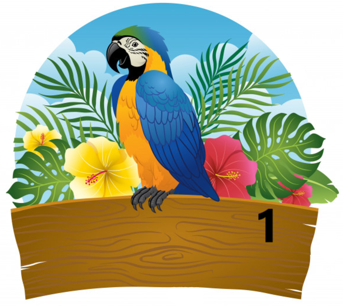 Картонена торта ПАПАГАЛЧЕТА 1