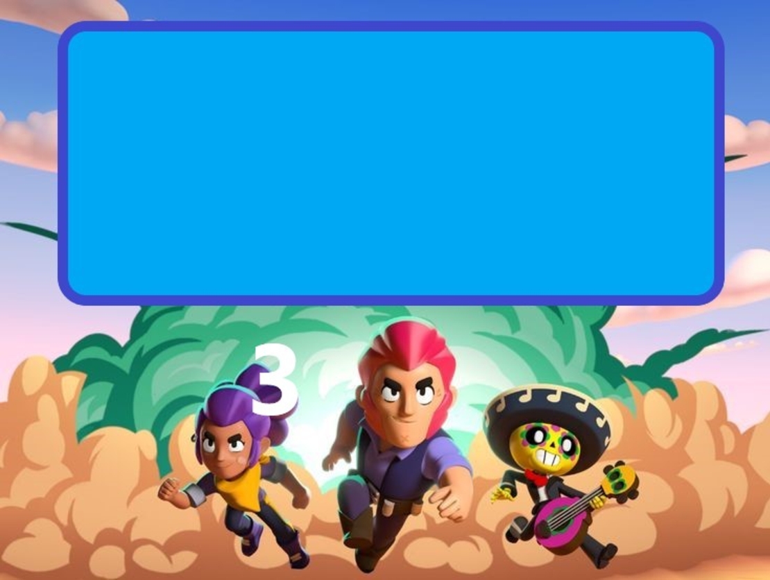 Картонена торта Браул Старс 1 / Brawl Stars 1