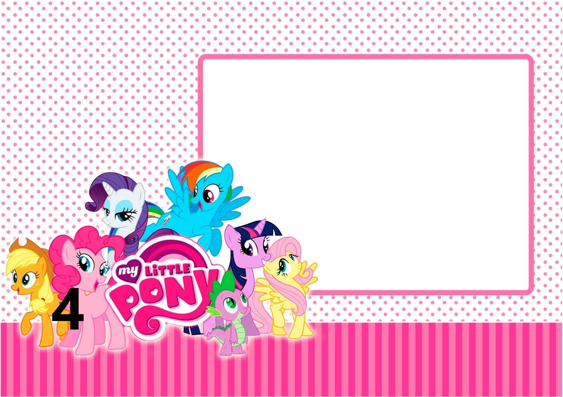 Картонена торта Малкото пони 4/  Little Pony 4