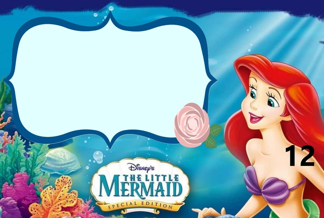 Картонена торта РУСАЛКАТА АРИЕЛ  15 / The Little Marmaid 15