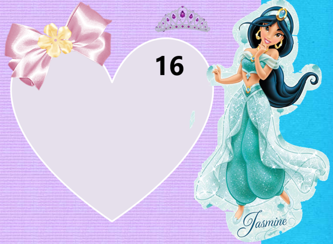 Картонена торта Аладин и вълшебната лампа 16 / Жасмин 16