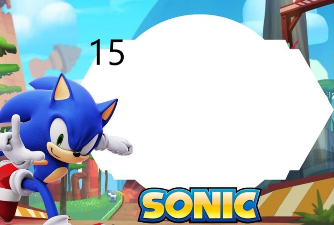 Картонена торта  СОНИК 3 / Sonic 3