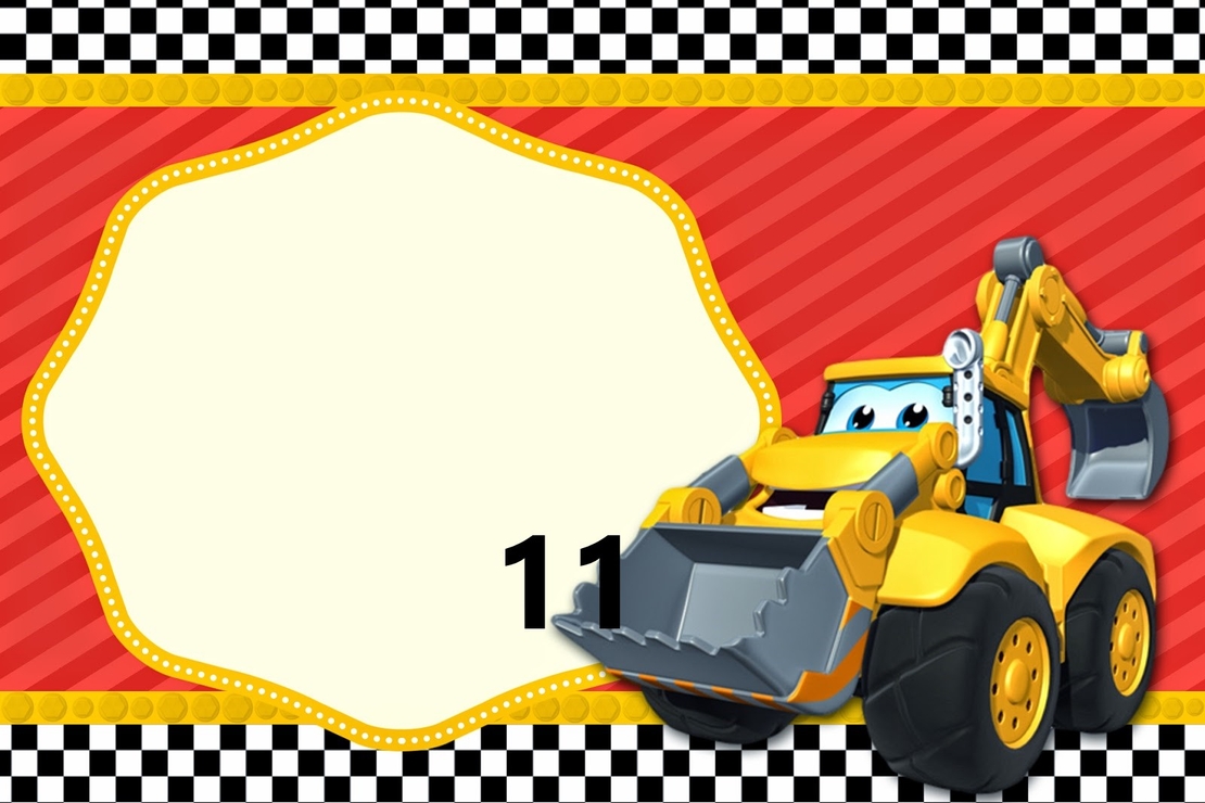 Картонена торта СТРОИТЕЛНИ МАШИНИ 17  / Construction machines 17