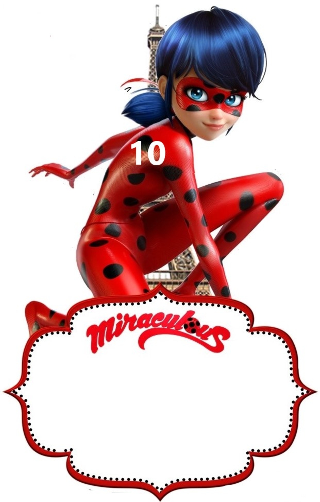 Картонена торта  Калинката и черният котарак 12 / Miraculous  12