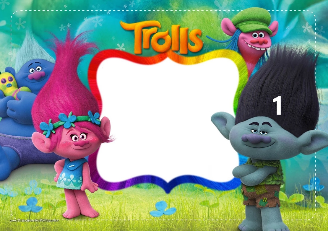 Картонена торта ТРОЛЧЕТАТА 7 / Trolls