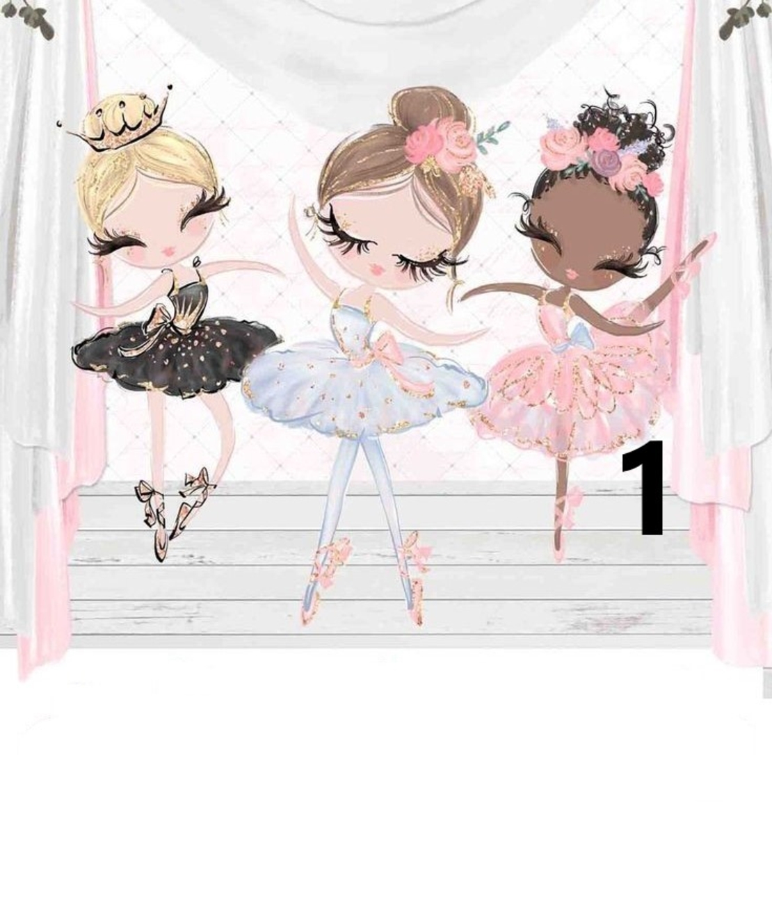 Картонена торта Балерини 5