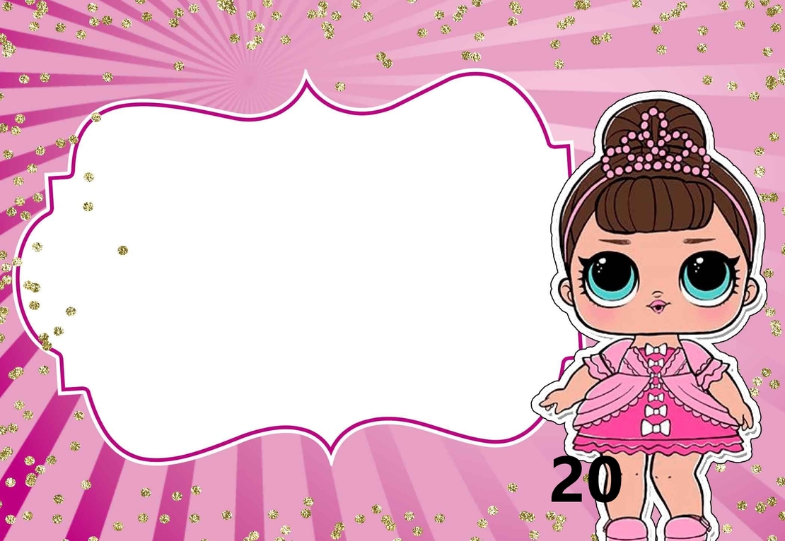 Картонена торта Куклите Лол 4 / L.O.L