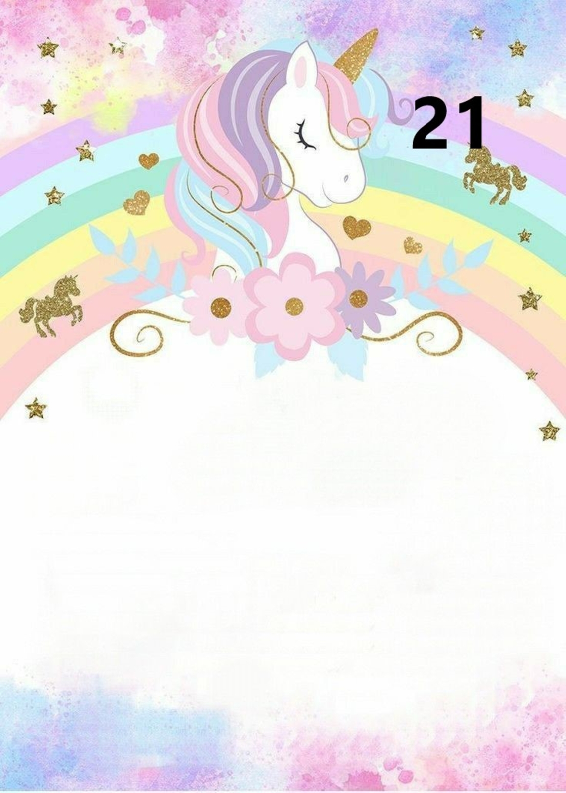 Картонена торта Еднорог / Unicorn