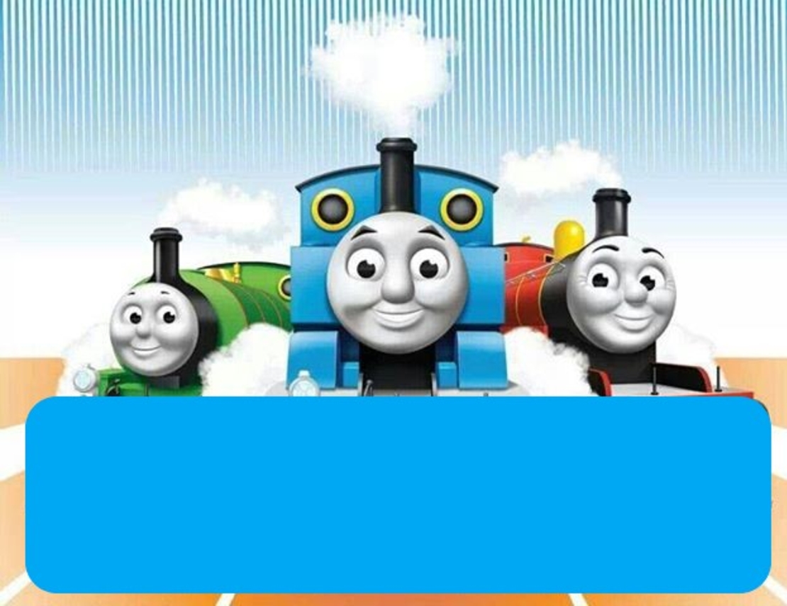 Картонена торта Влакчето Томас