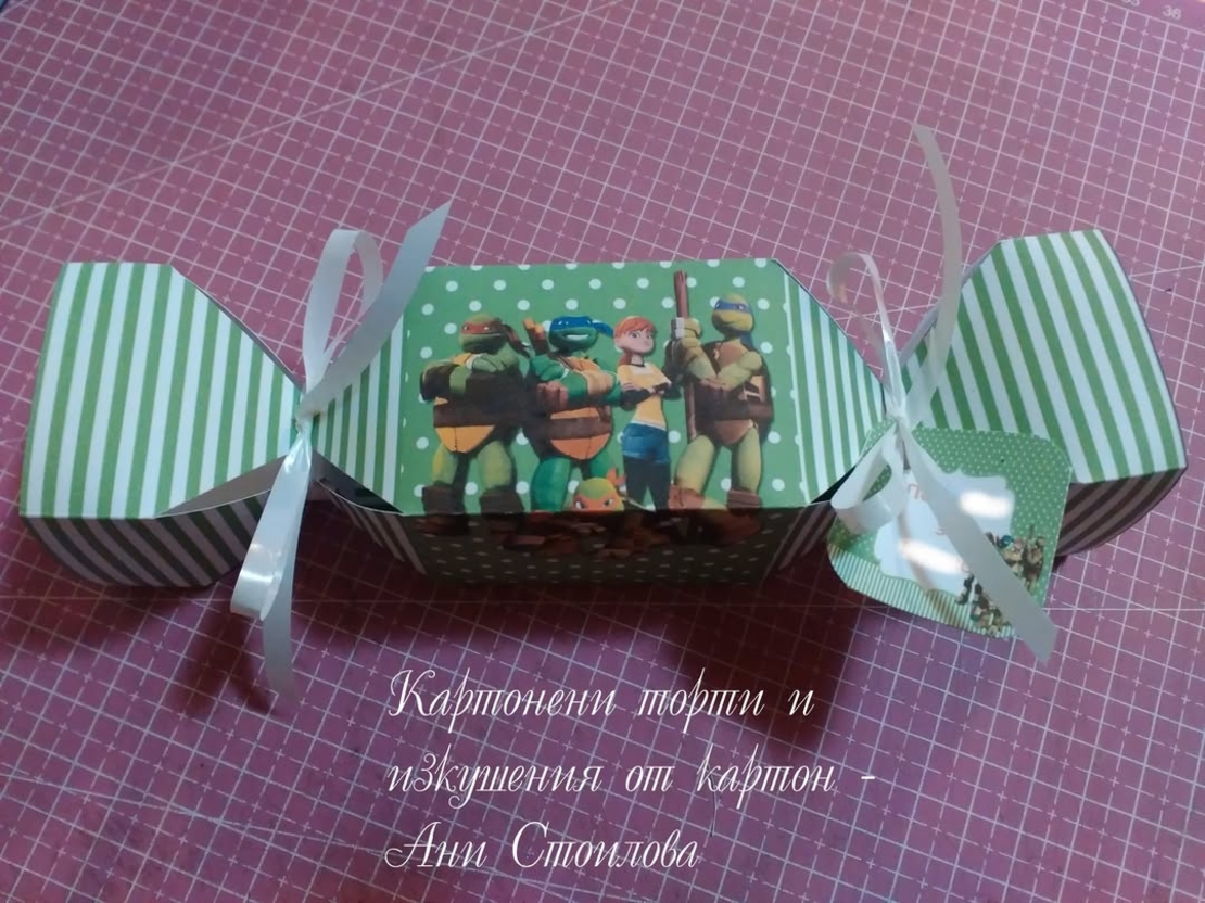 Картонен бонбон Костенурките Нинджа / Turtles
