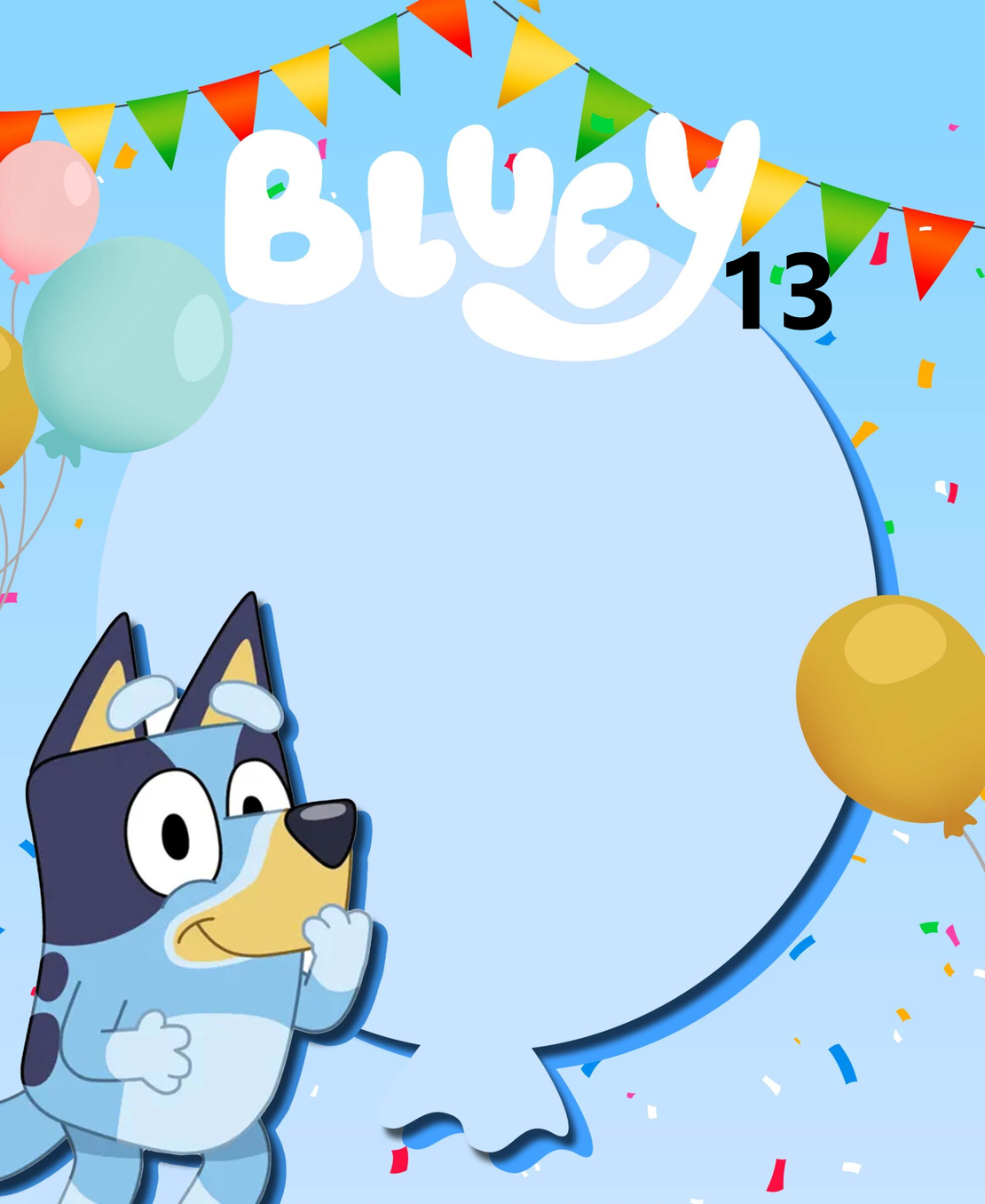 Торта от книжки и моливи БЛУ И БИНГО 6 / Bluey and Bingo