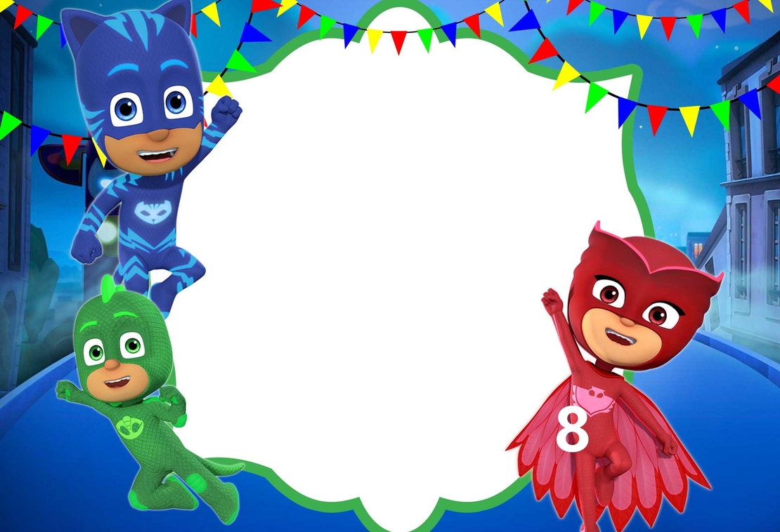 Картонена торта  ПИ ДЖИ МАСК 8 / PJ Masks 8