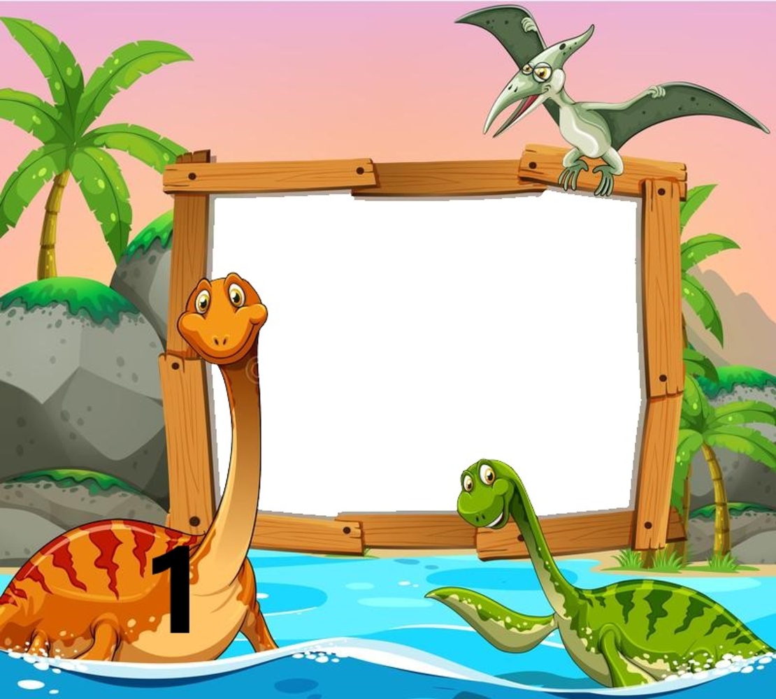 Картонена торта Динозавърчета 2