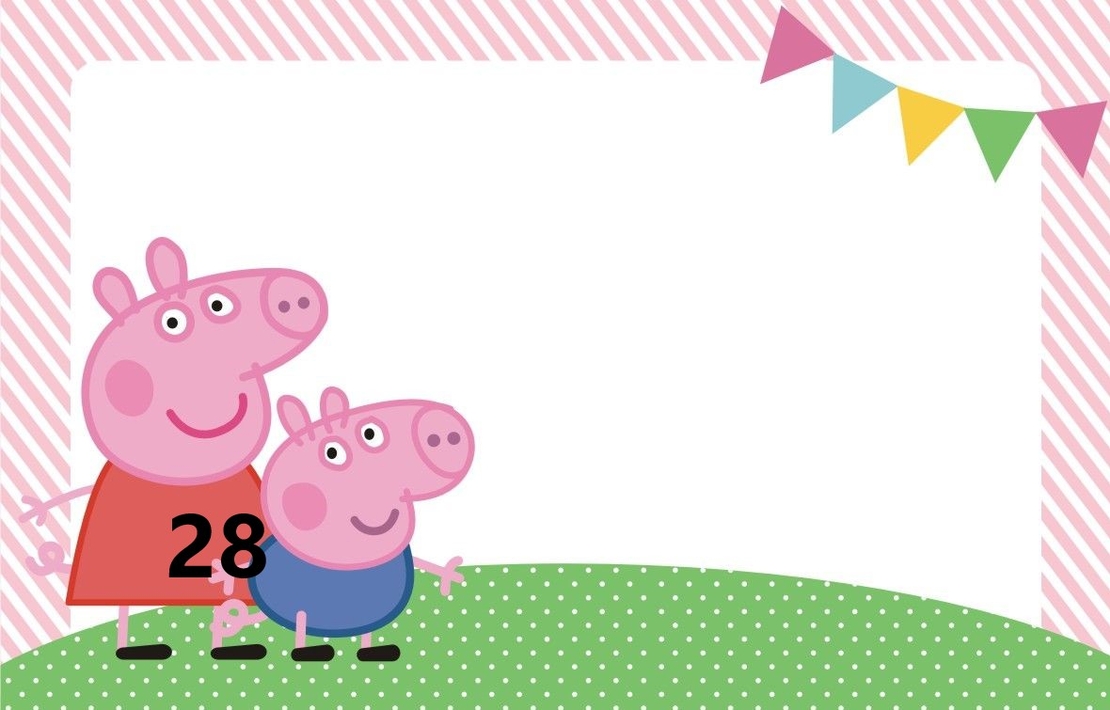 Картонена торта  ПРАСЕНЦЕТО ПЕПА  20 /  Peppa Pig 20