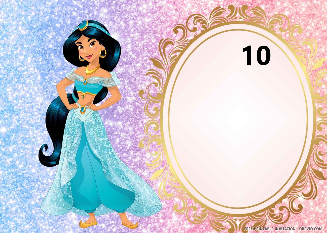 Картонена торта Аладин и вълшебната лампа 16 / Жасмин 16