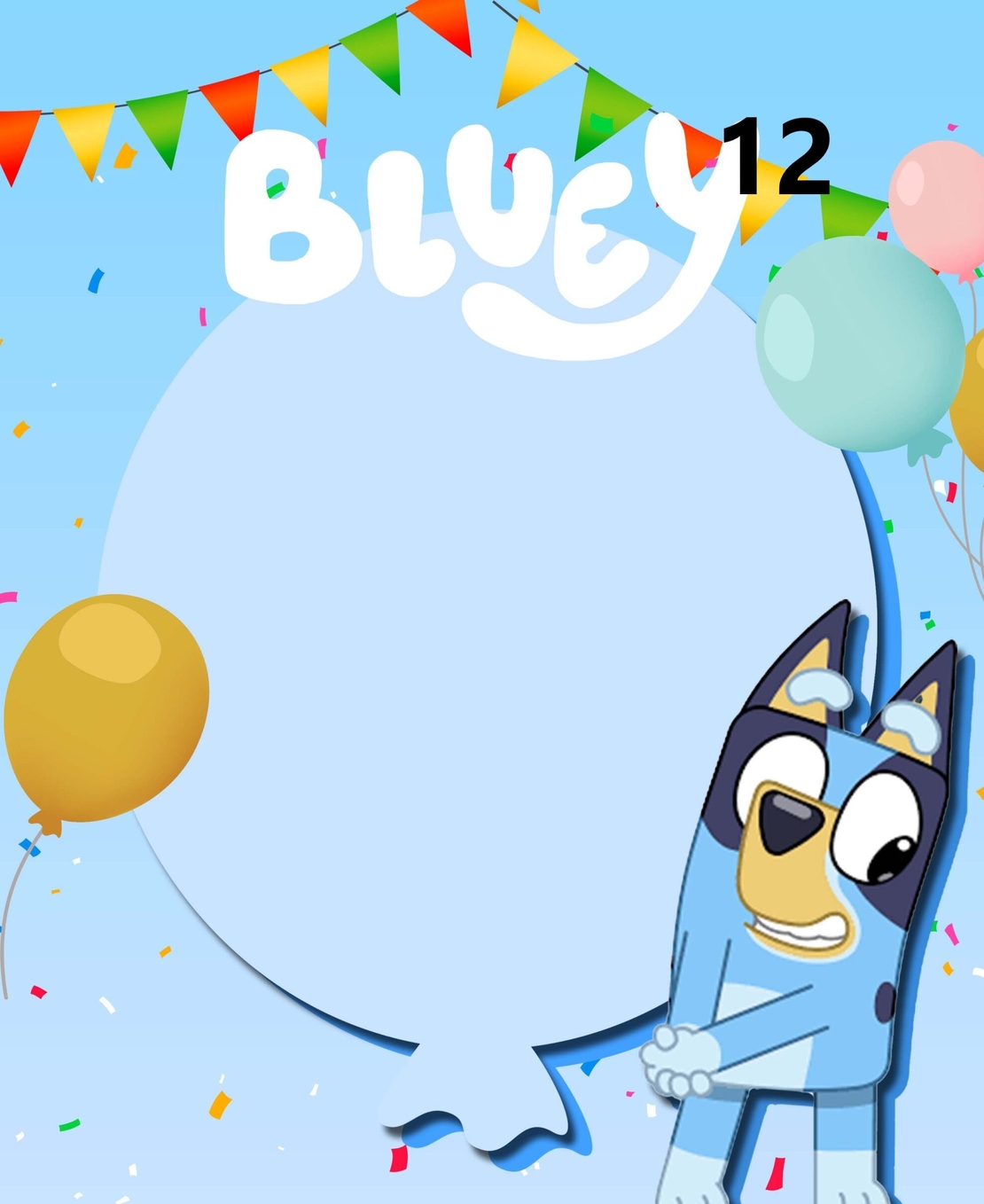 Картонена торта Блу и Бинго 6 / Bluey and Bingo 6