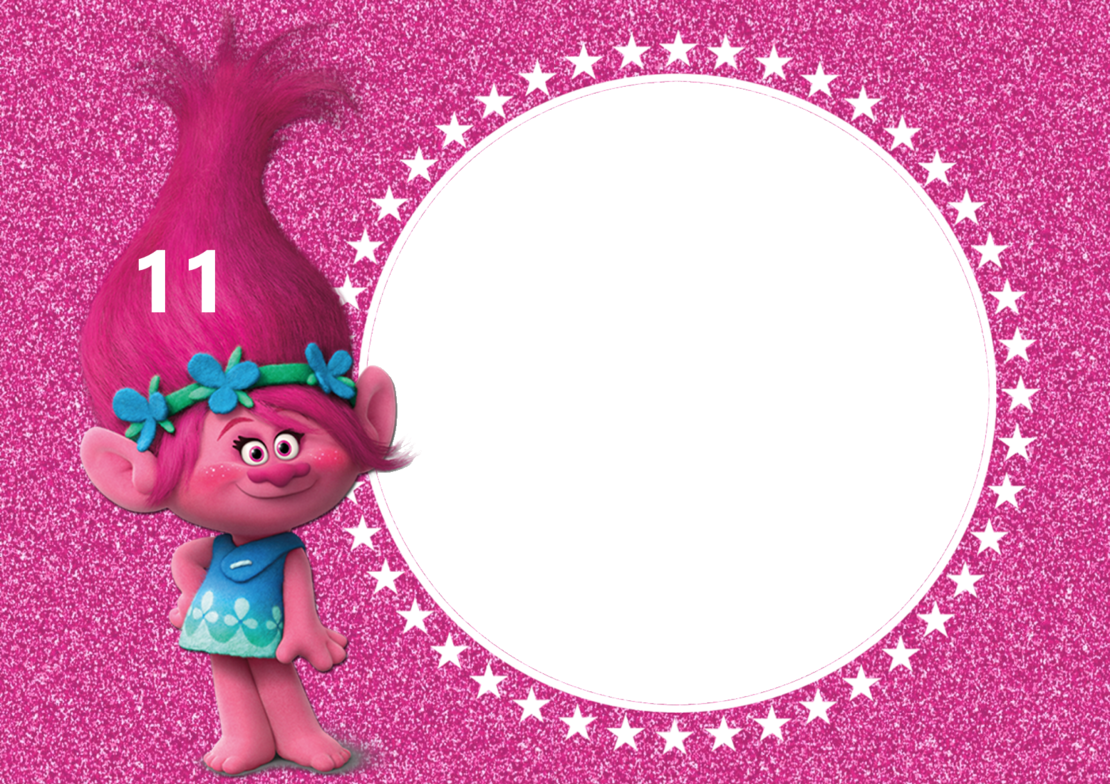 Картонена торта ТРОЛЧЕТАТА 7 / Trolls