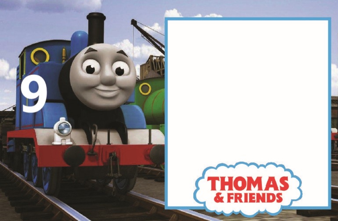 Картонена торта Влакчето Томас