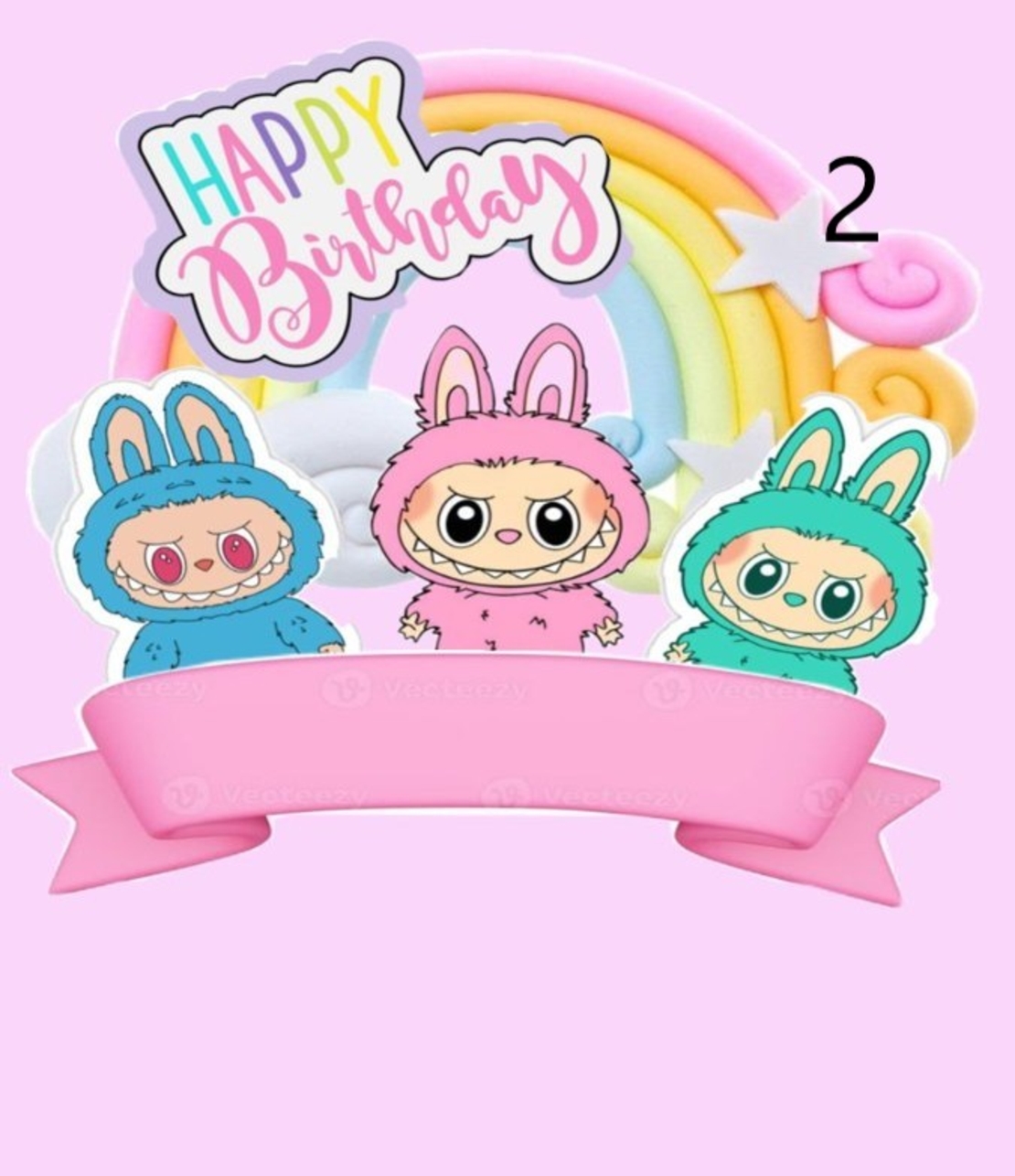 Картонена торта ЛАБУБУ 6 / LABUBU 6